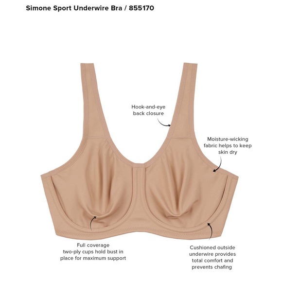 Wacoal Purple Sports Bra - Picture 3 of 3